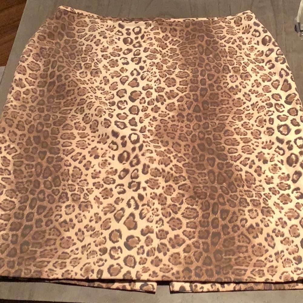 Cheetah print professional skirt